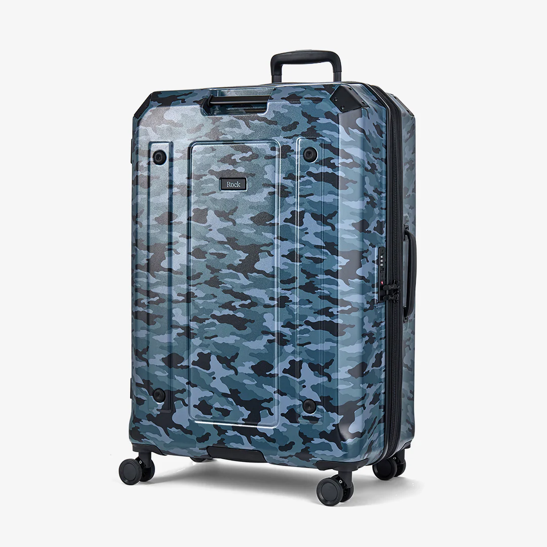 Alpine Set of 3 Suitcases in Blue Camouflage - Image 2