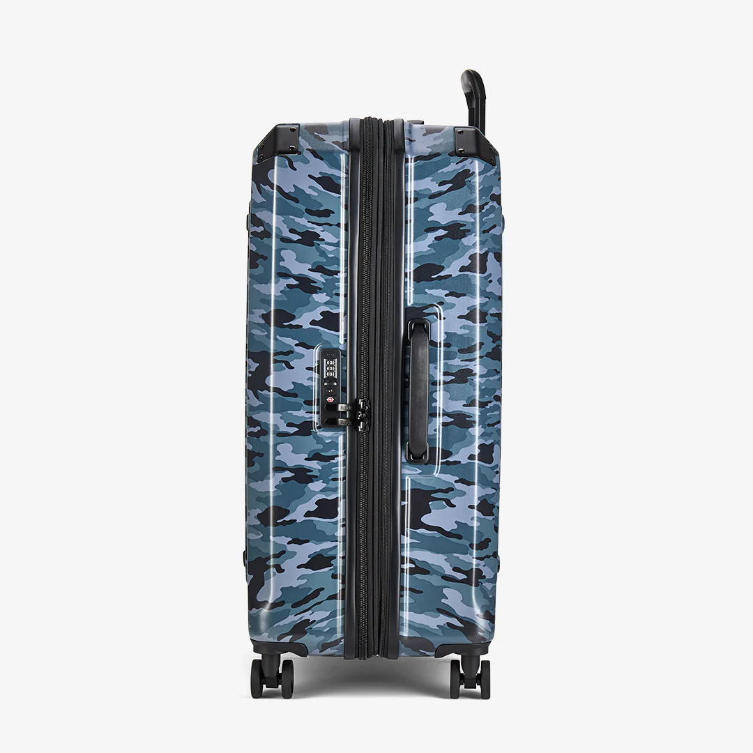 Alpine Set of 3 Suitcases in Blue Camouflage - Image 4