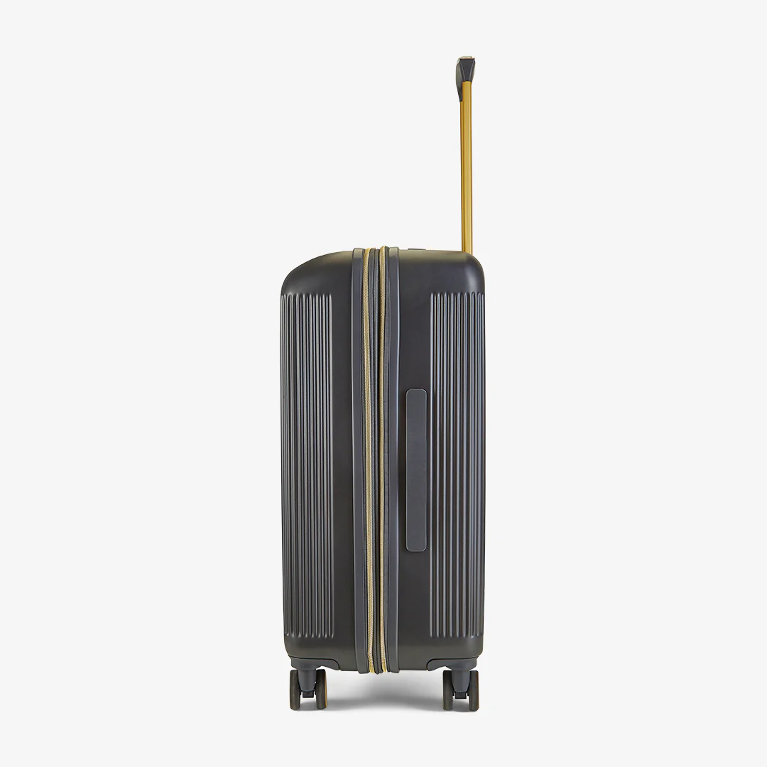 Aria Medium Suitcase in Charcoal + Gold - Image 3