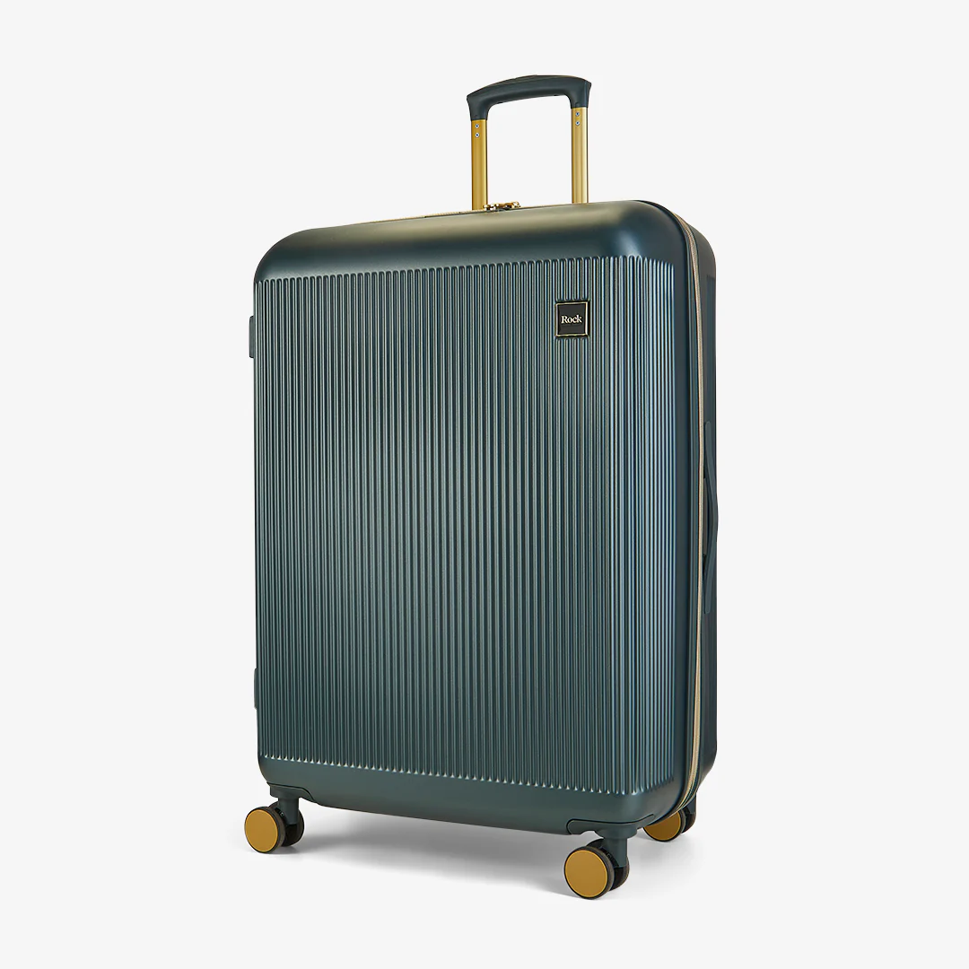 Aria Set of 3 Suitcase in Dark Green + Gold - Image 2