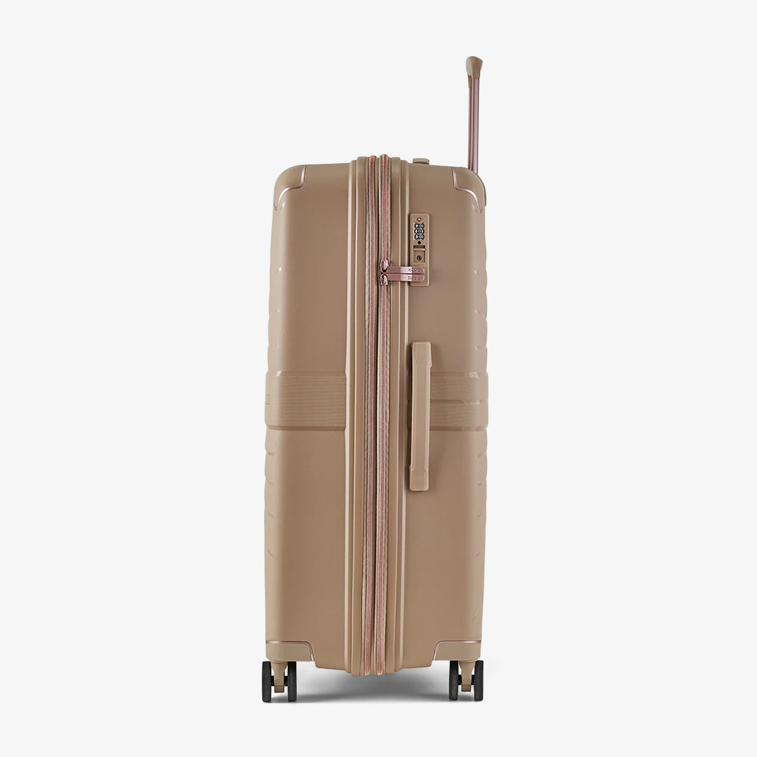 Astrid Large Suitcase in Beige - Image 3