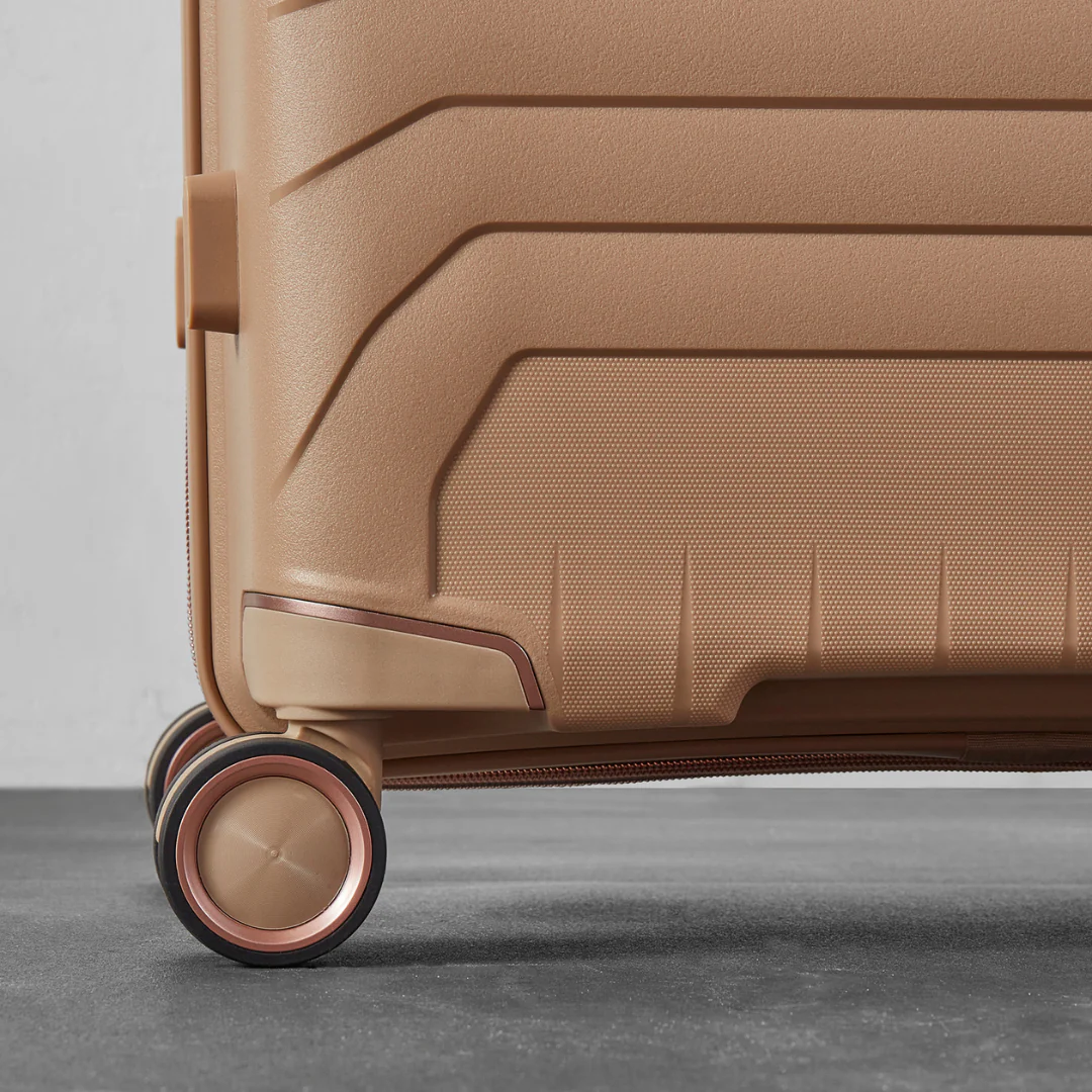 Astrid Large Suitcase in Beige - Image 4