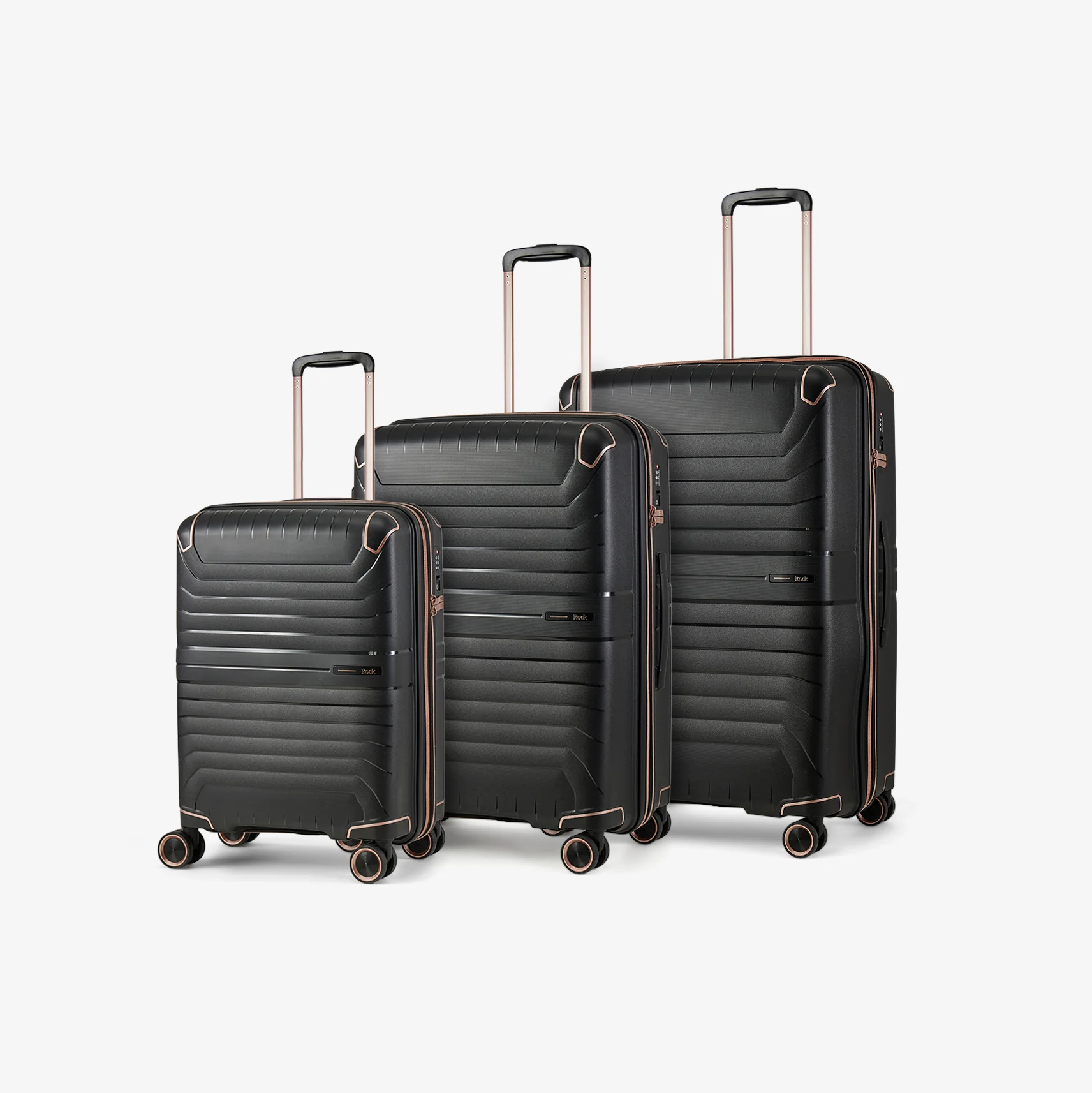 Astrid Set of 3 Suitcases in Black