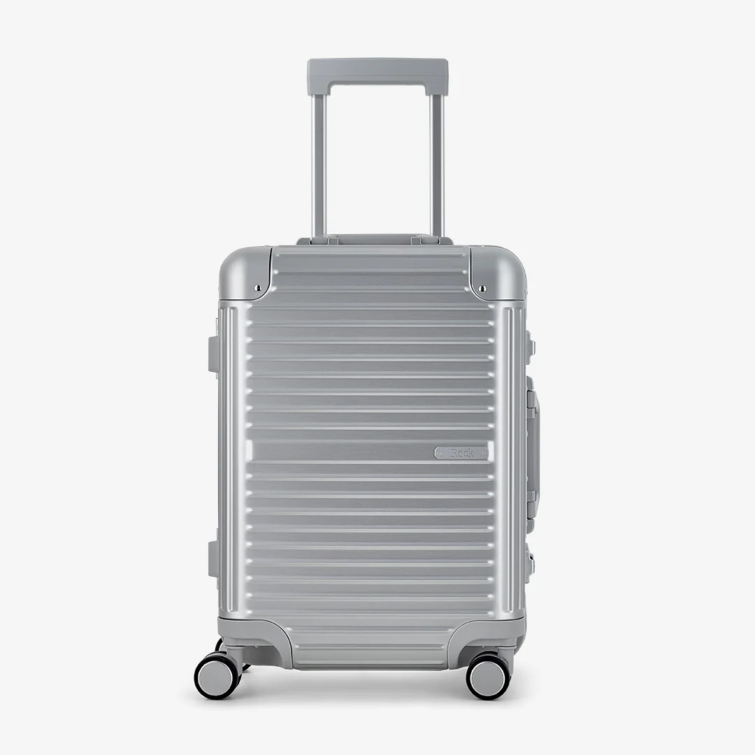 Axel Small Suitcase in Silver - Image 2