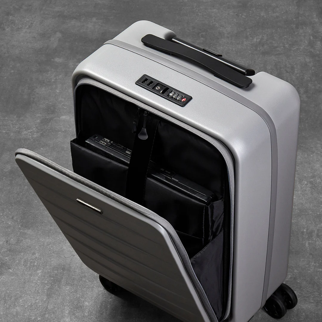 Eden Small Suitcase in Grey - Image 6