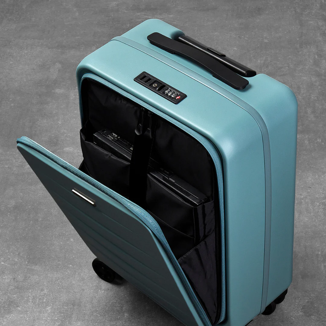 Eden Small Suitcase in Seafoam Blue - Image 7