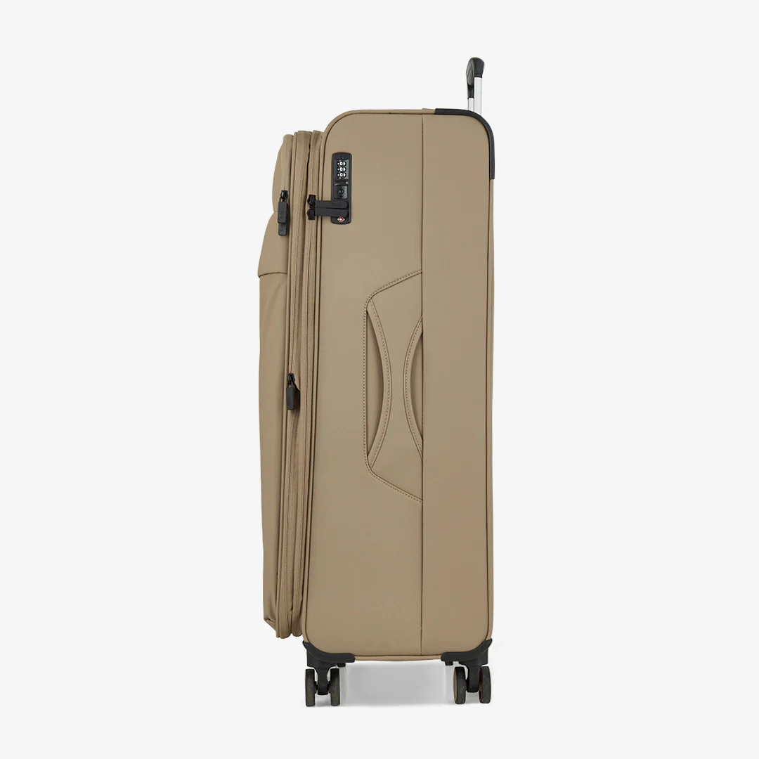 Harper Large Suitcase in Beige - Image 3