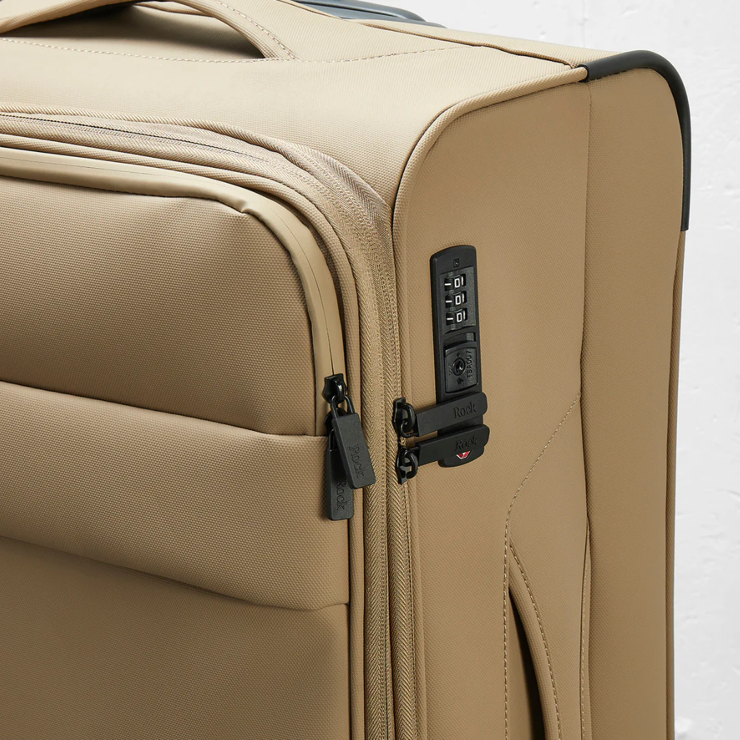 Harper Large Suitcase in Beige - Image 6