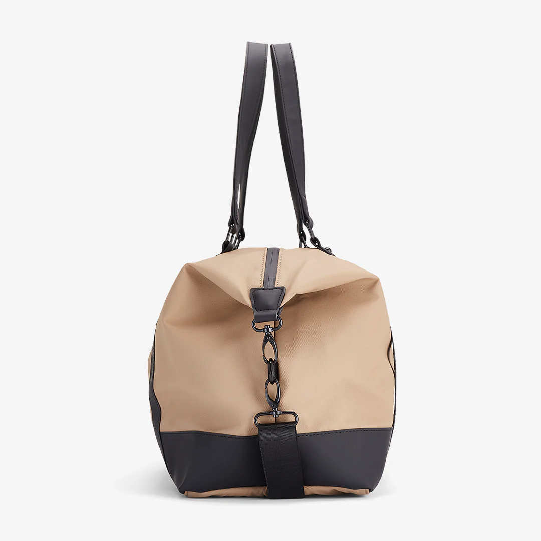 Harper Medium Holdall In Beige - Image 3
