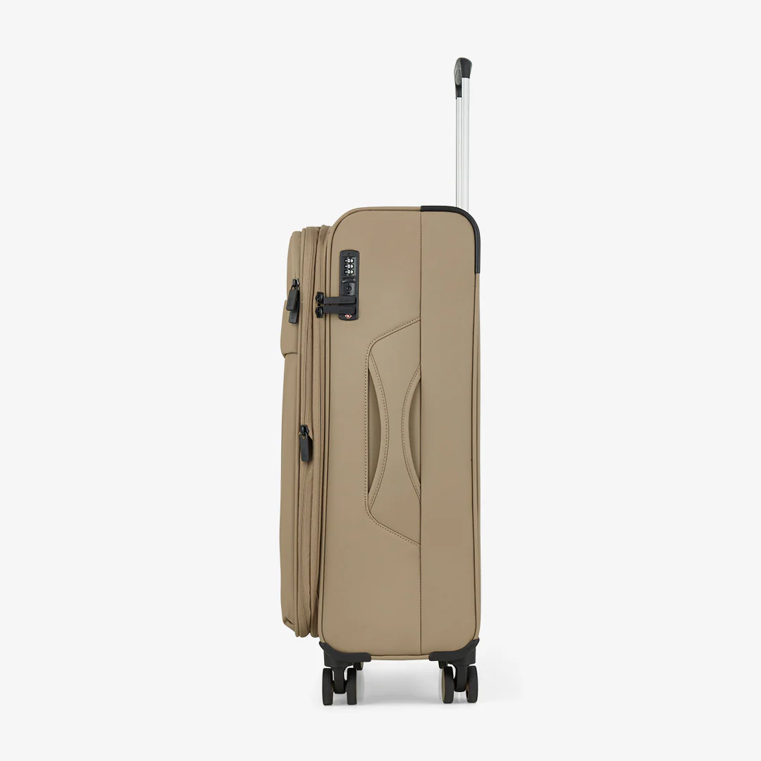Harper Medium Suitcase in Beige - Image 2