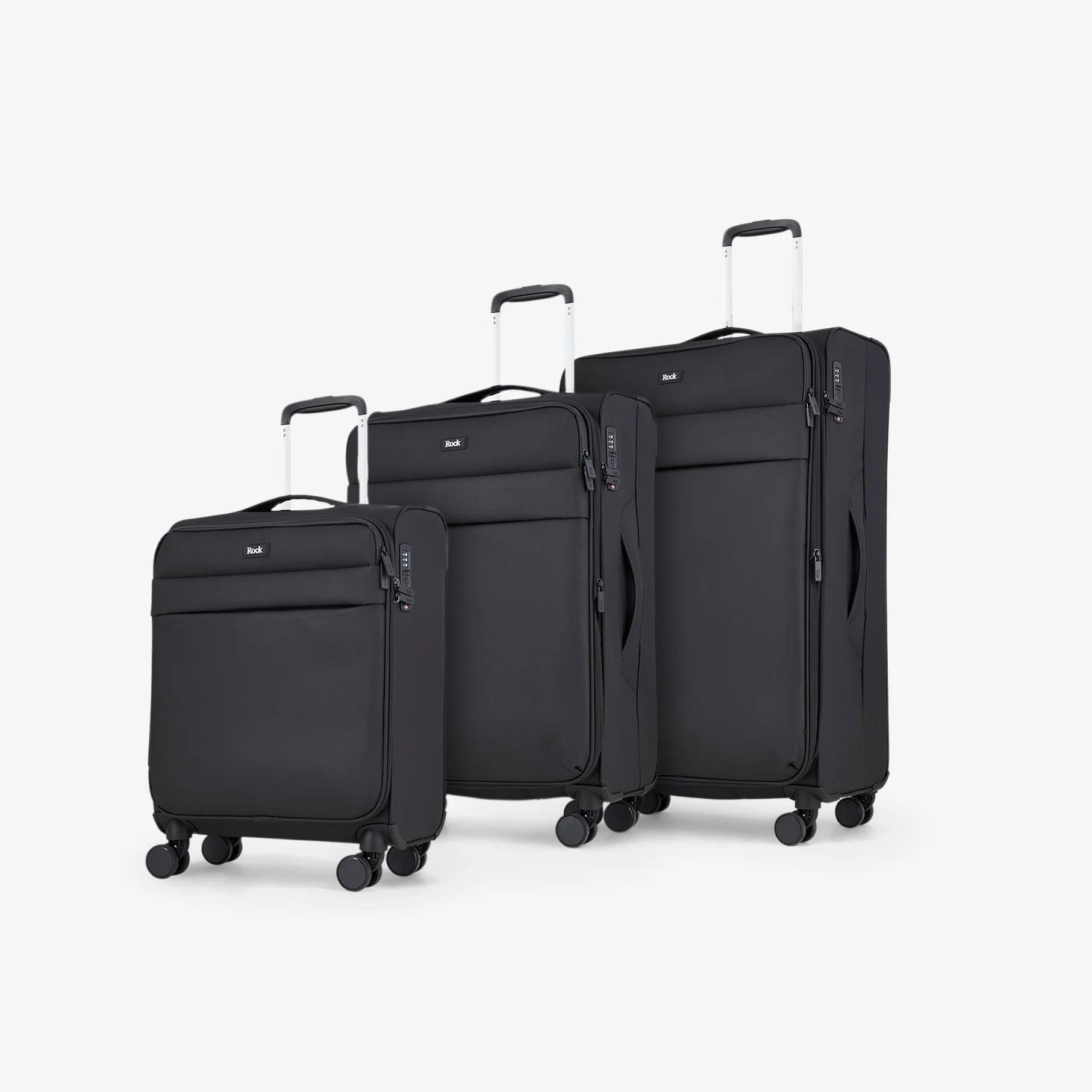Harper Set of 3 Suitcases in Black