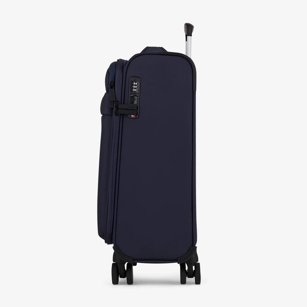 Harper Small Suitcase in Navy - Image 3