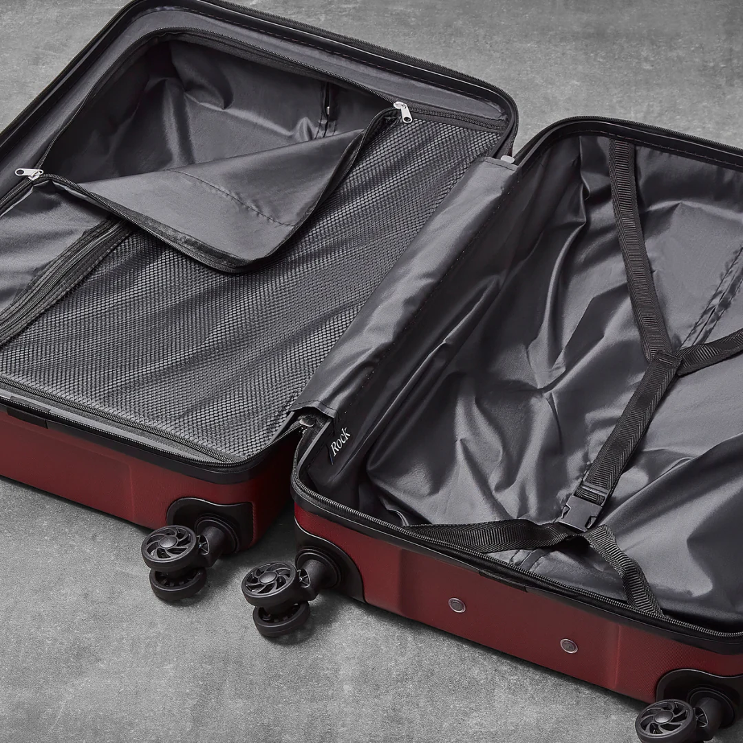 Lincoln Medium Suitcase in Burgundy - Image 5