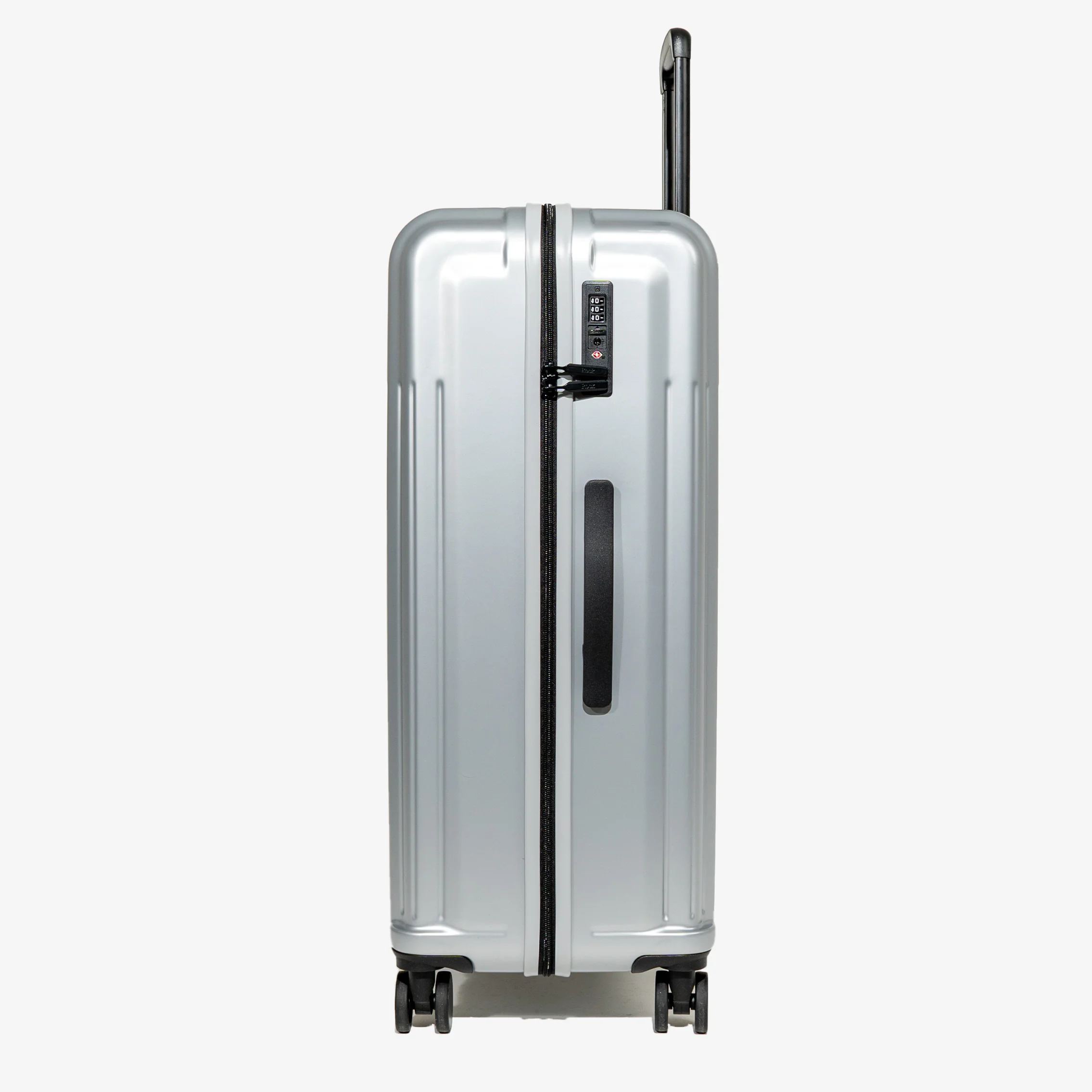 Luna Large Suitcase in Silver - Image 3