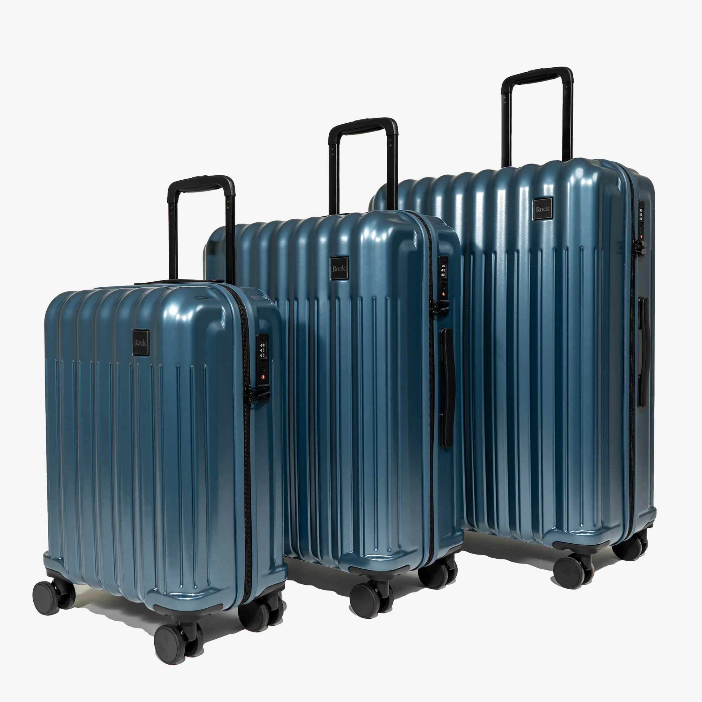 Luna Set of 3 Suitcases in Blue