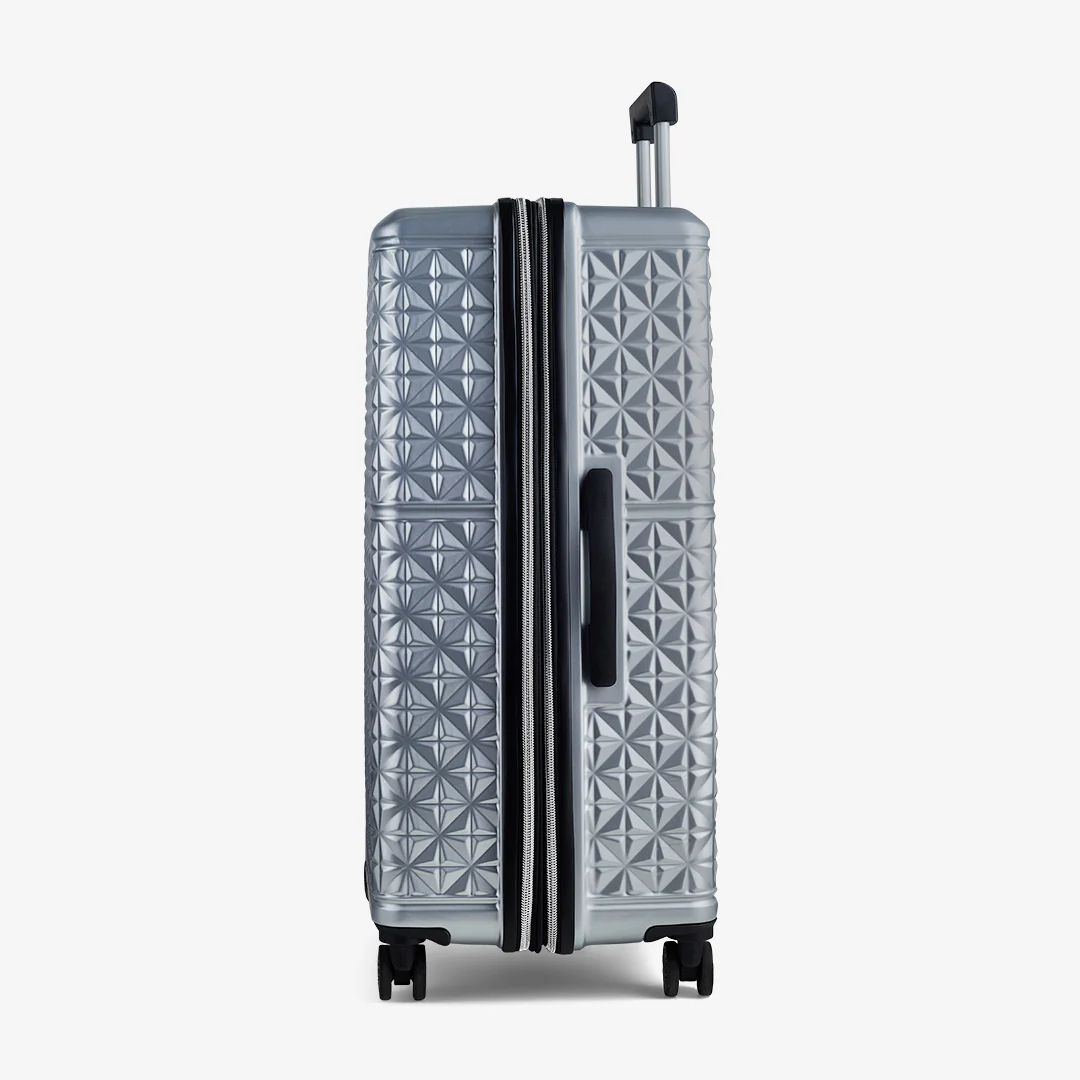 Maya Large Suitcase in Silver - Image 3