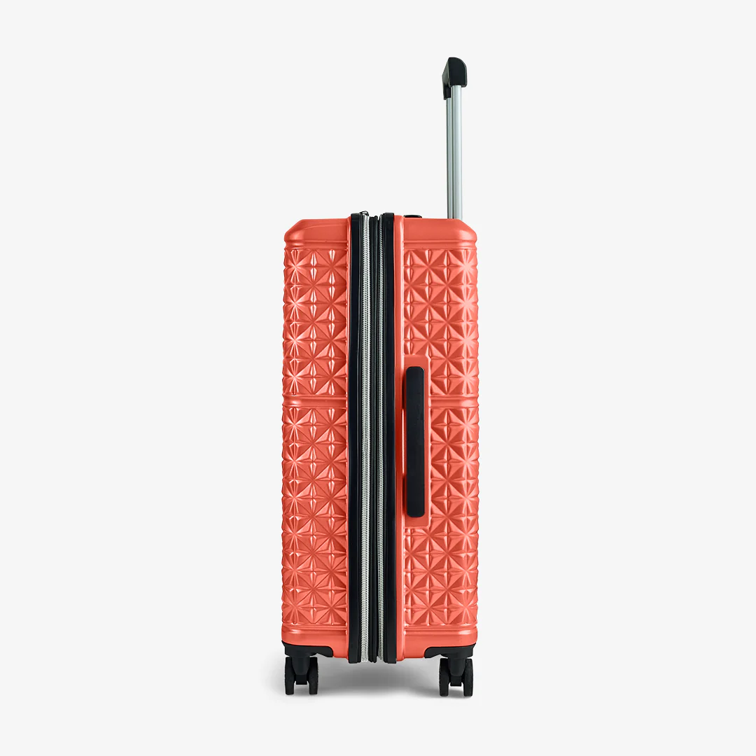 Maya Medium Suitcase in Coral - Image 3