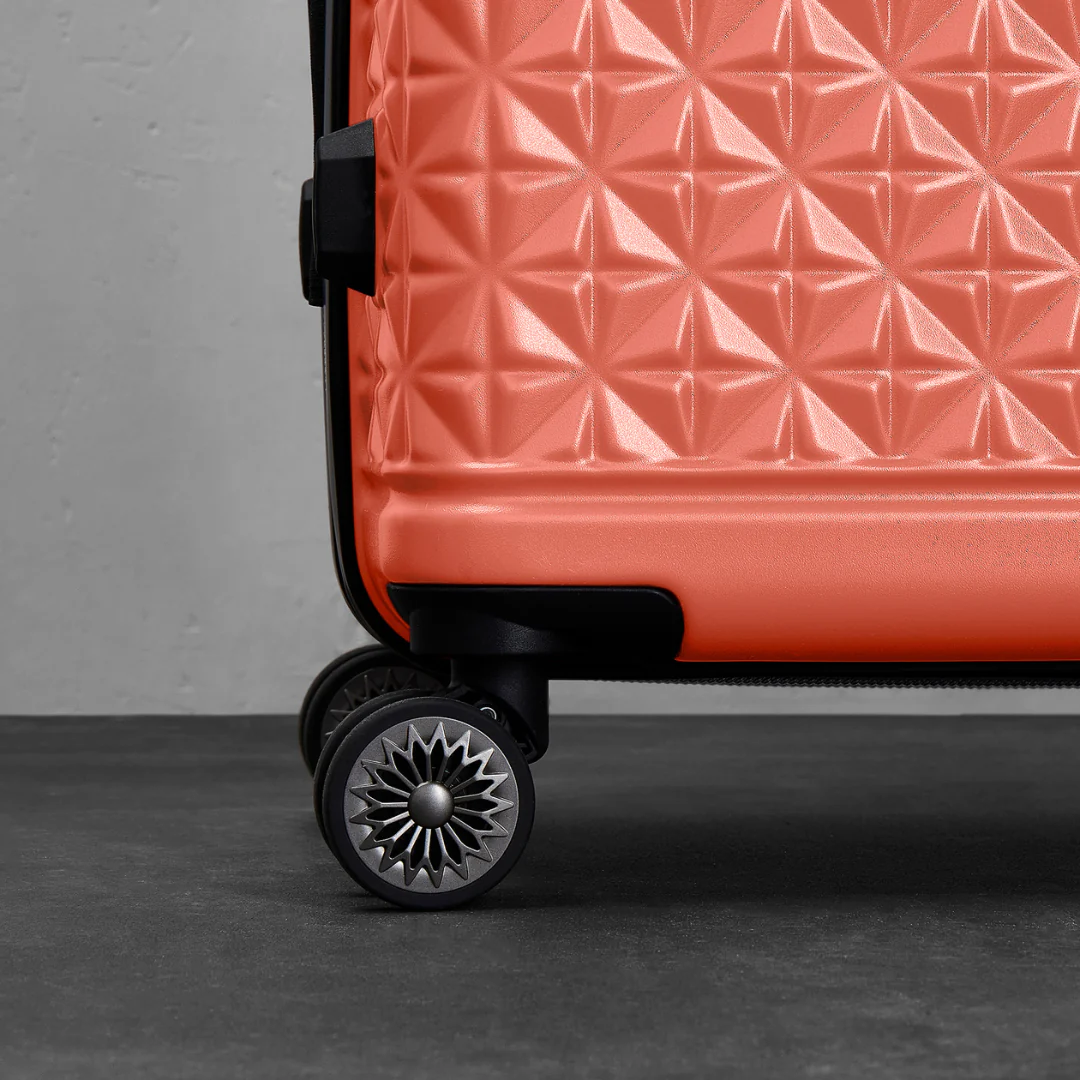 Maya Medium Suitcase in Coral - Image 4