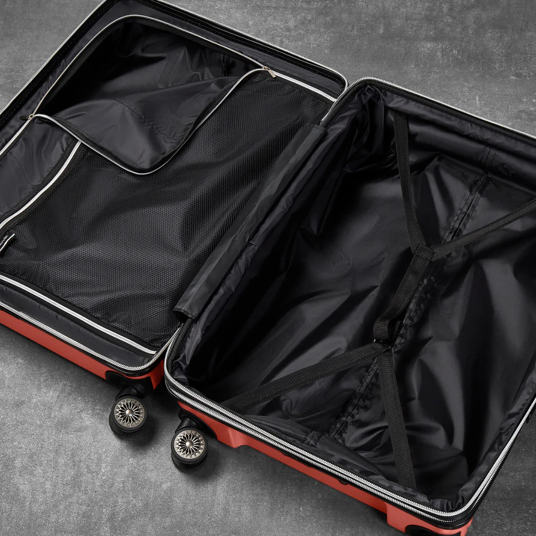 Maya Medium Suitcase in Coral - Image 5