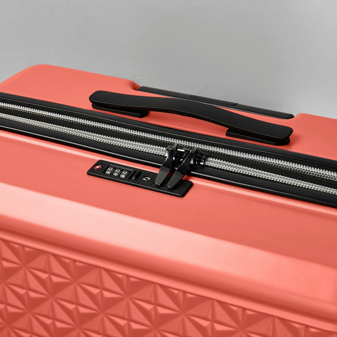 Maya Medium Suitcase in Coral - Image 6