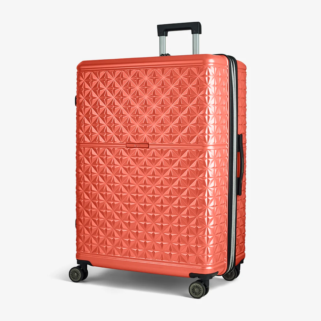 Maya Set of 3 Suitcases in Coral - Image 2