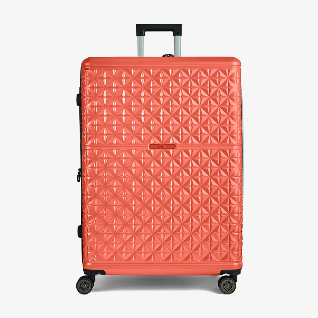 Maya Set of 3 Suitcases in Coral - Image 3