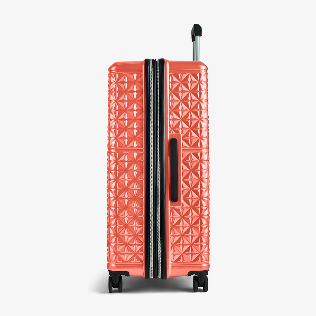 Maya Set of 3 Suitcases in Coral - Image 4
