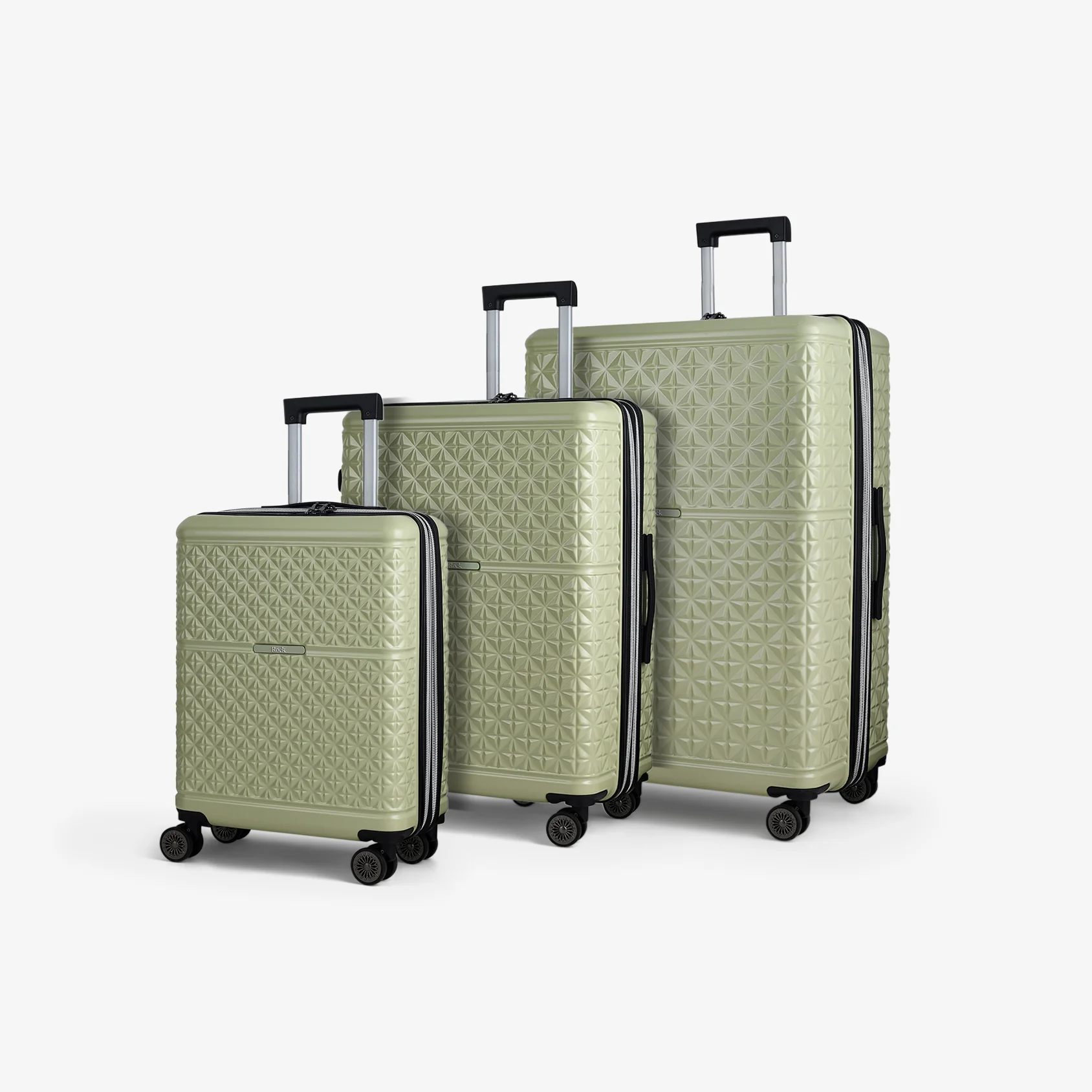 Maya Set of 3 Suitcases in Sage Green