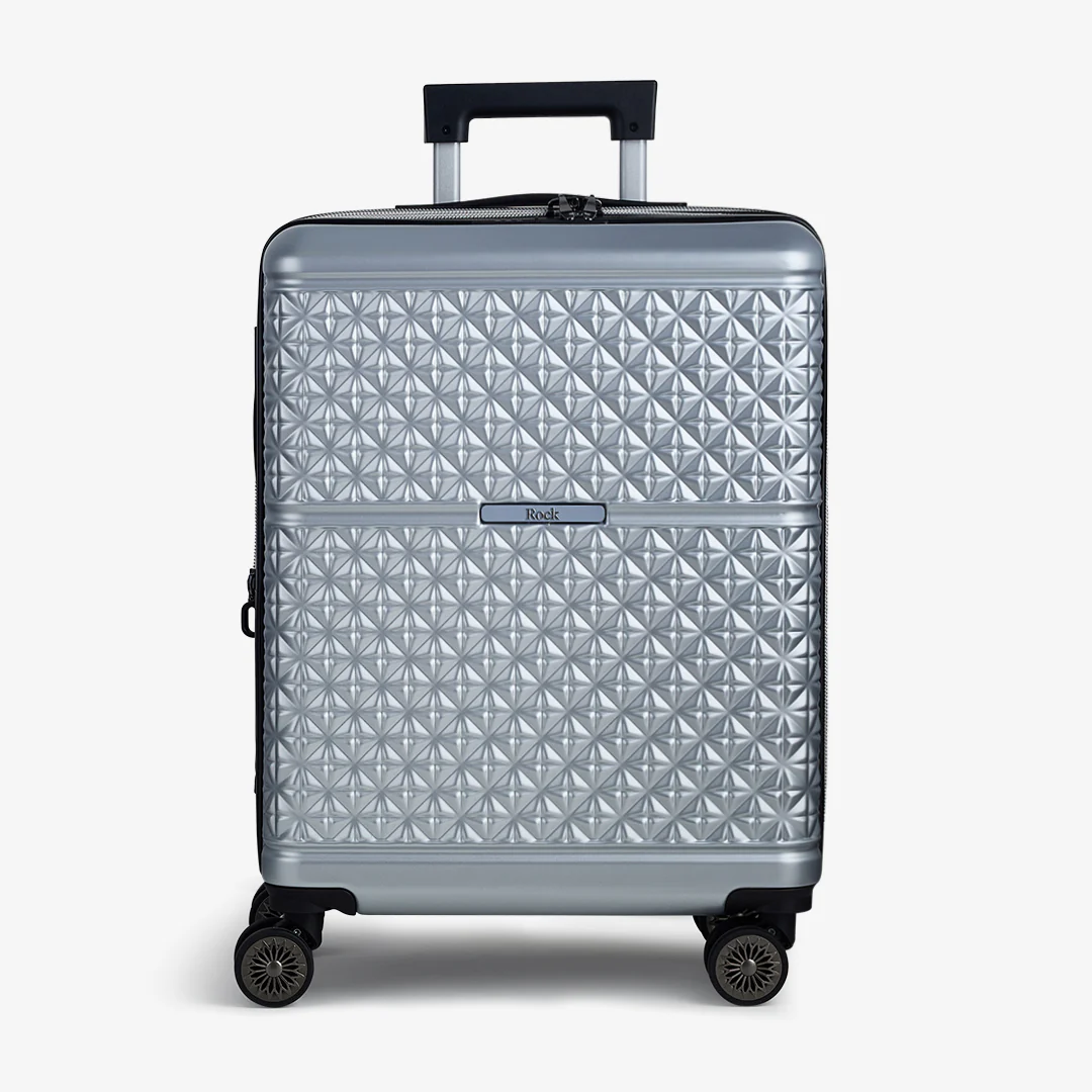 Maya Small Suitcase in Silver - Image 2
