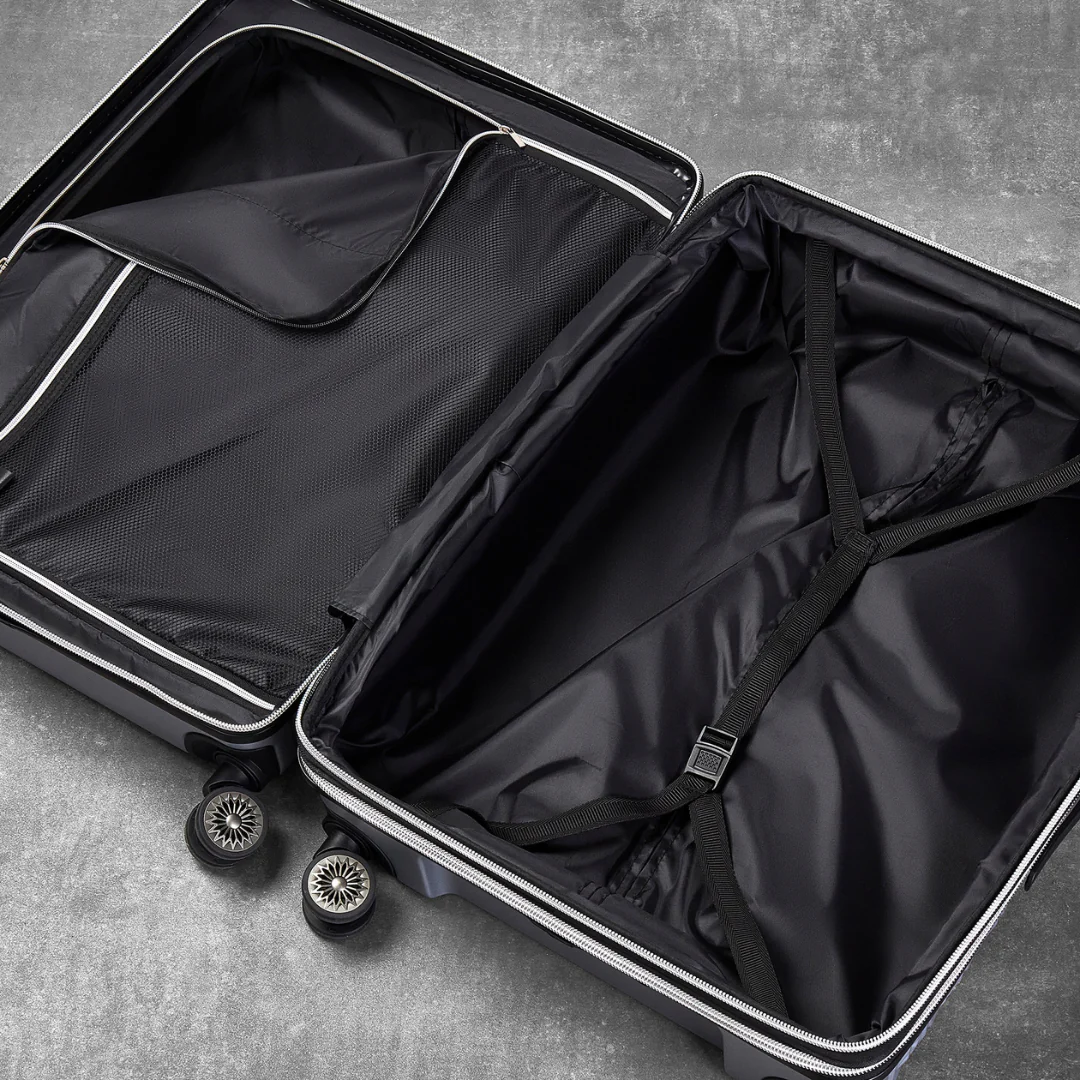 Maya Small Suitcase in Silver - Image 5