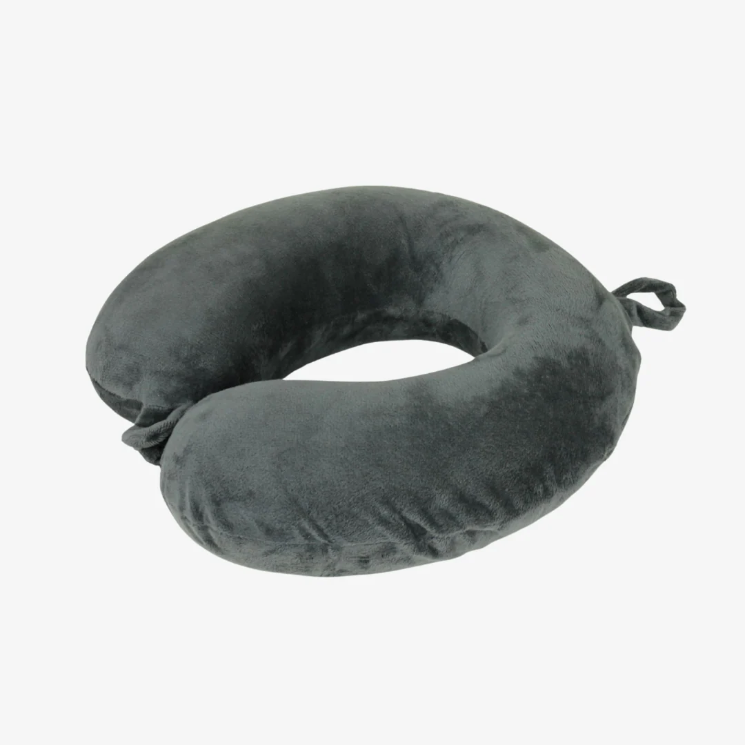 Memory Foam Neck Pillow in Grey