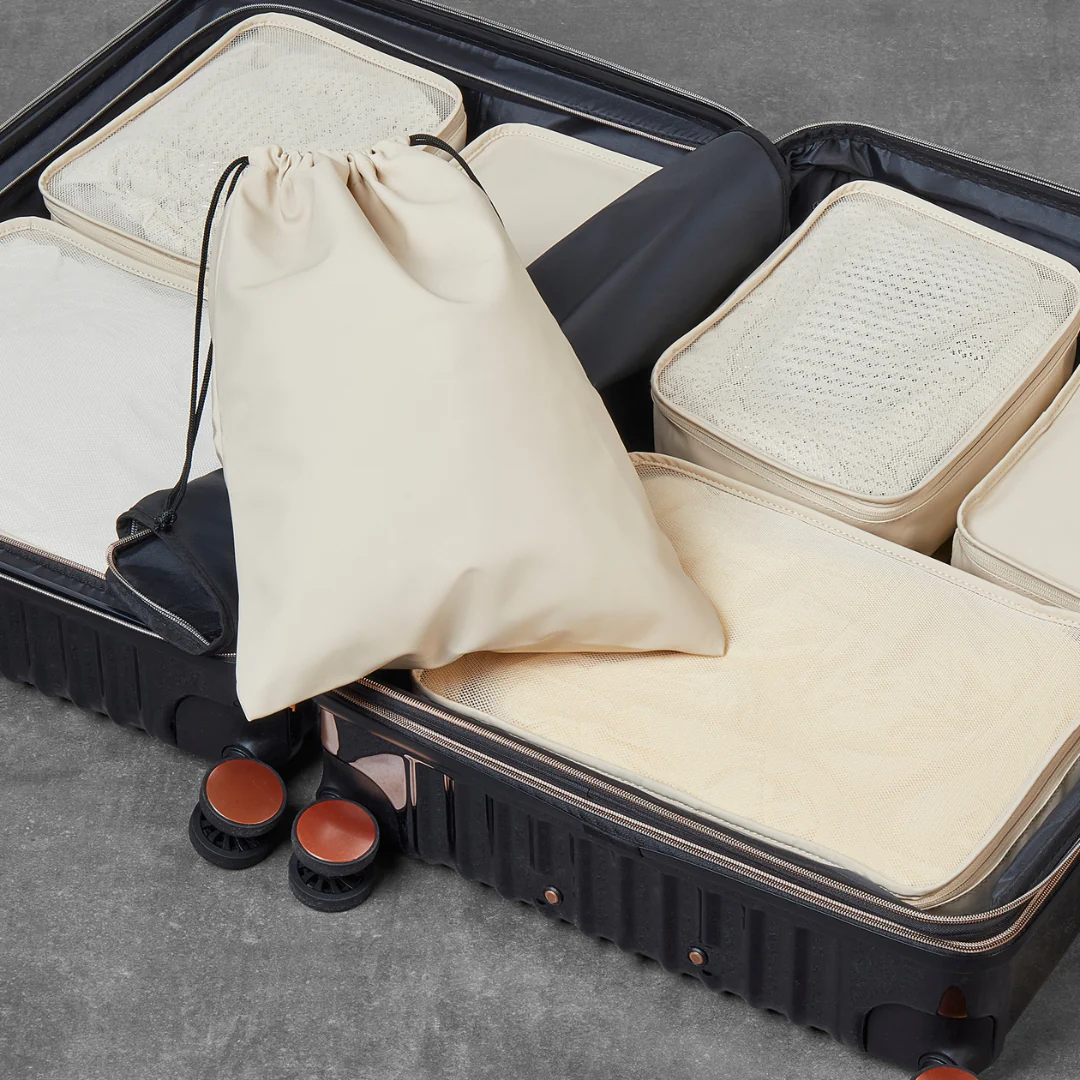 Packing Cubes Set of 7 in Beige - Image 4