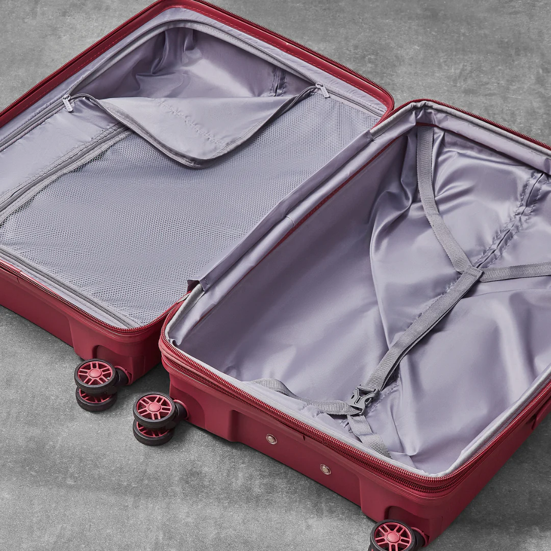 Palma Set of 3 Suitcases in Burgundy - Image 6