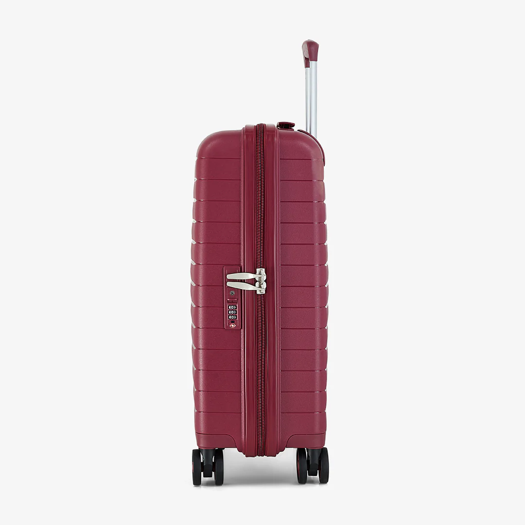 Palma Small Suitcase in Burgundy - Image 3