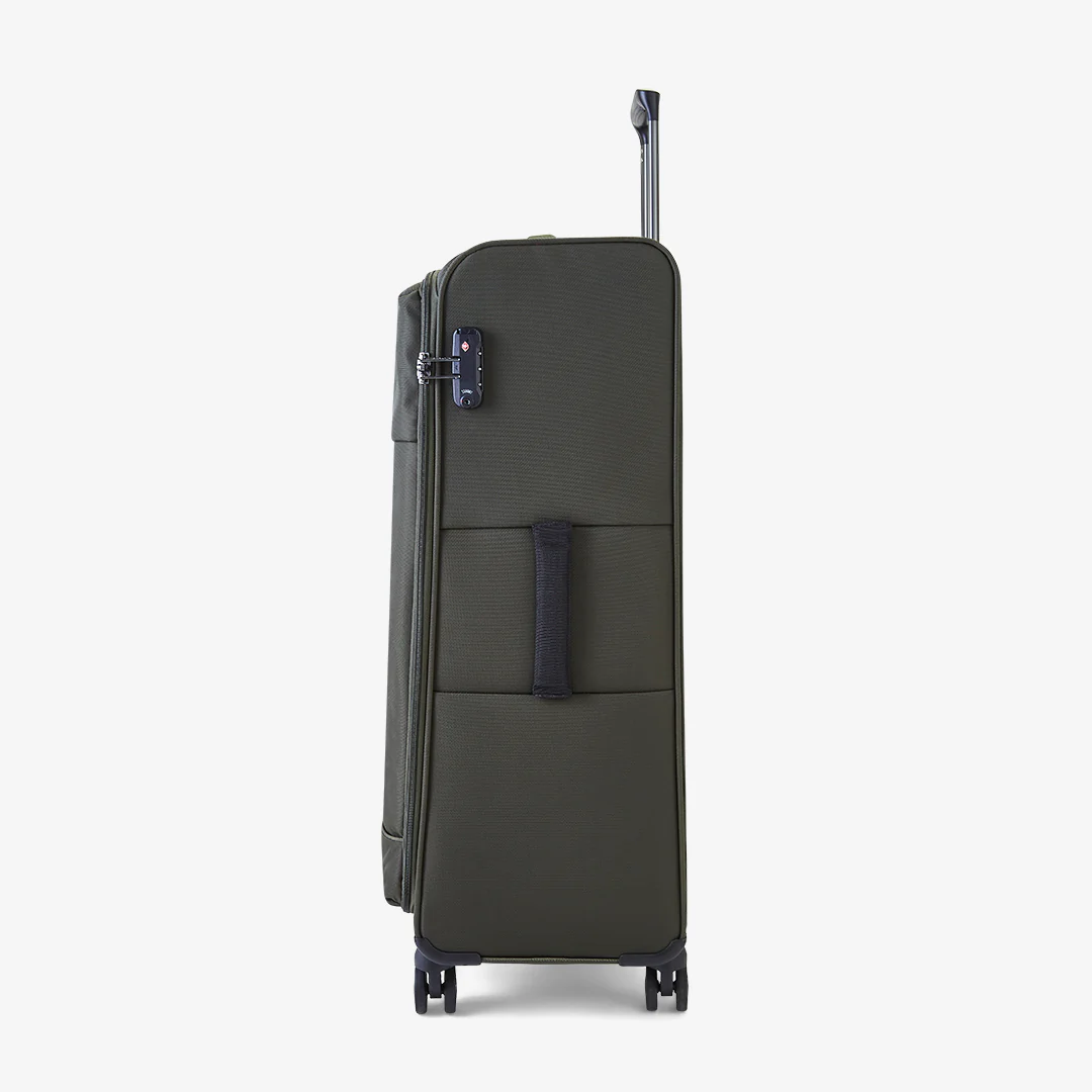 Paris Large Suitcase in Olive Green - Image 3