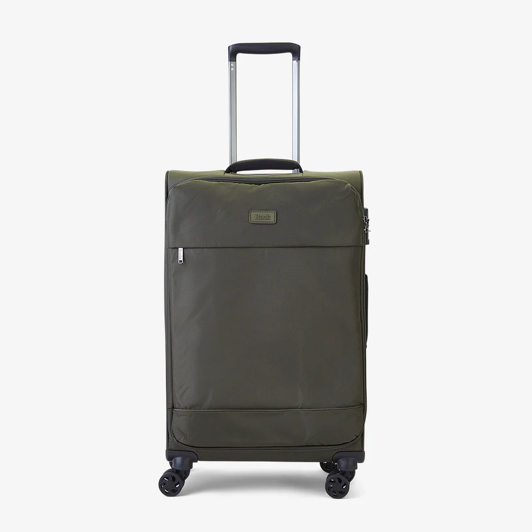 Paris Medium Suitcase in Olive Green - Image 2
