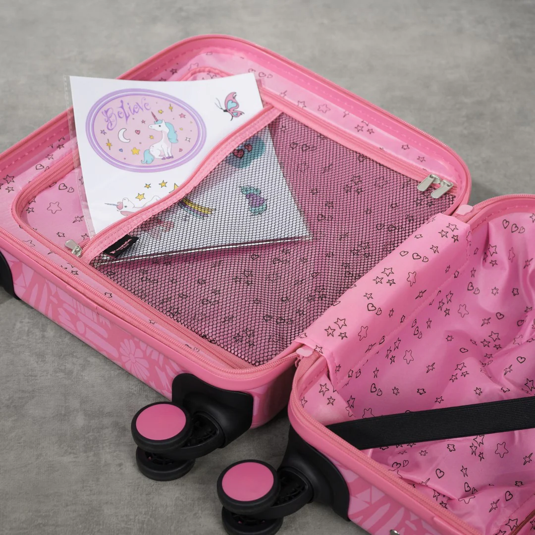 Pebble Kids Underseat Suitcase in Unicorn - Image 8