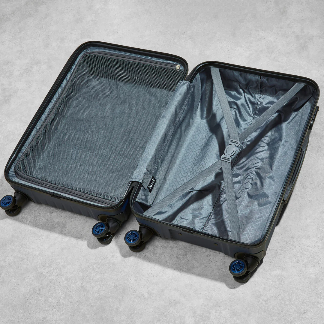 Santiago Medium Suitcase in Navy - Image 5