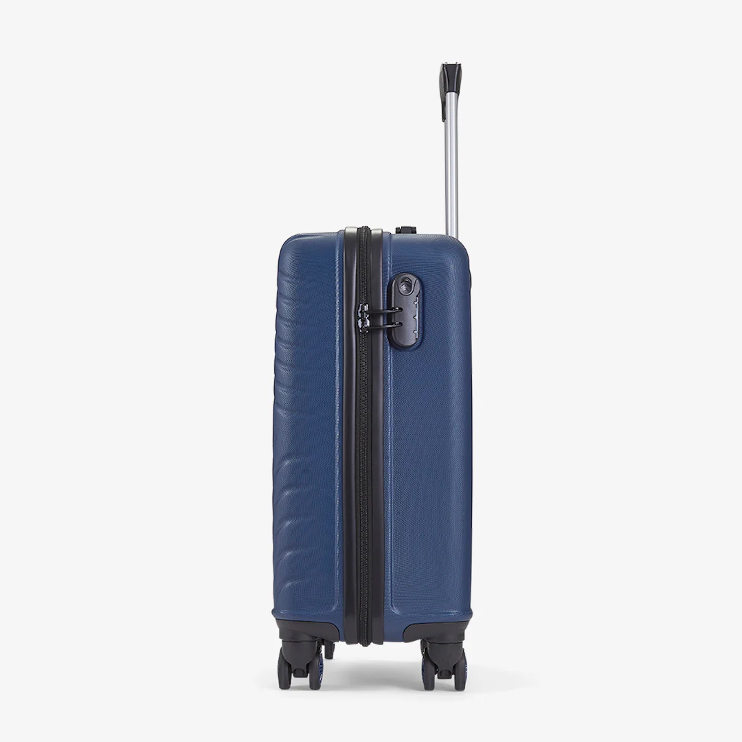 Santiago Small Suitcase in Navy - Image 3