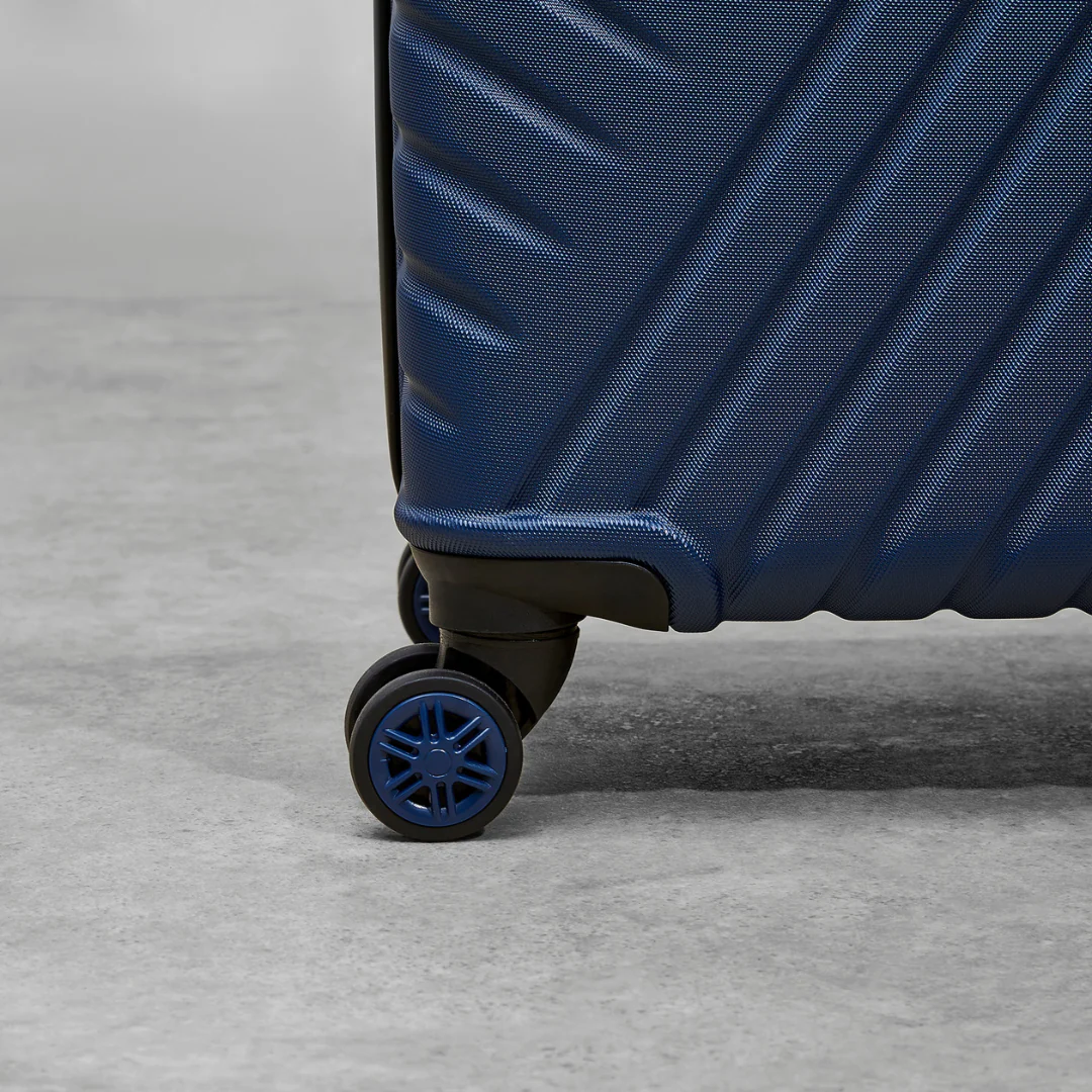 Santiago Small Suitcase in Navy - Image 4