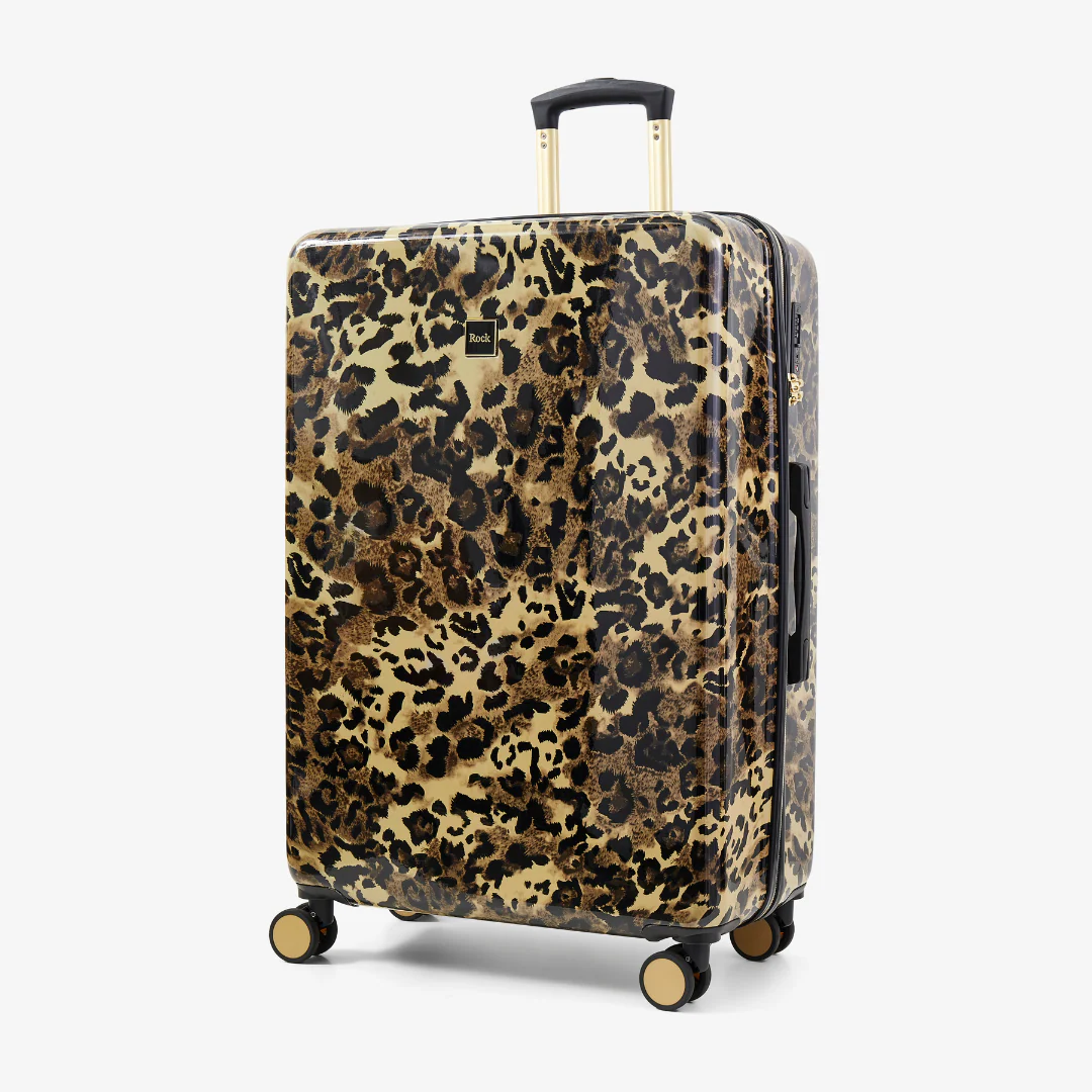 Savannah Set of 3 Suitcases in Gold Leopard - Image 2