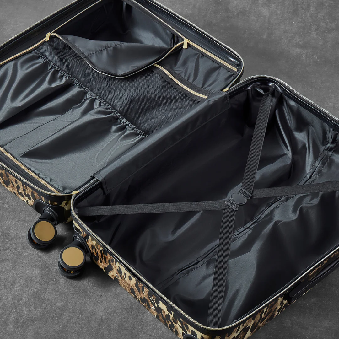 Savannah Set of 3 Suitcases in Gold Leopard - Image 4