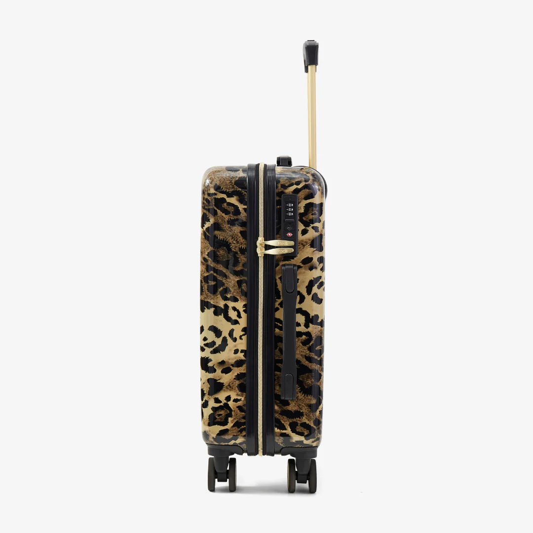 Savannah Small Suitcase in Gold Leopard - Image 3