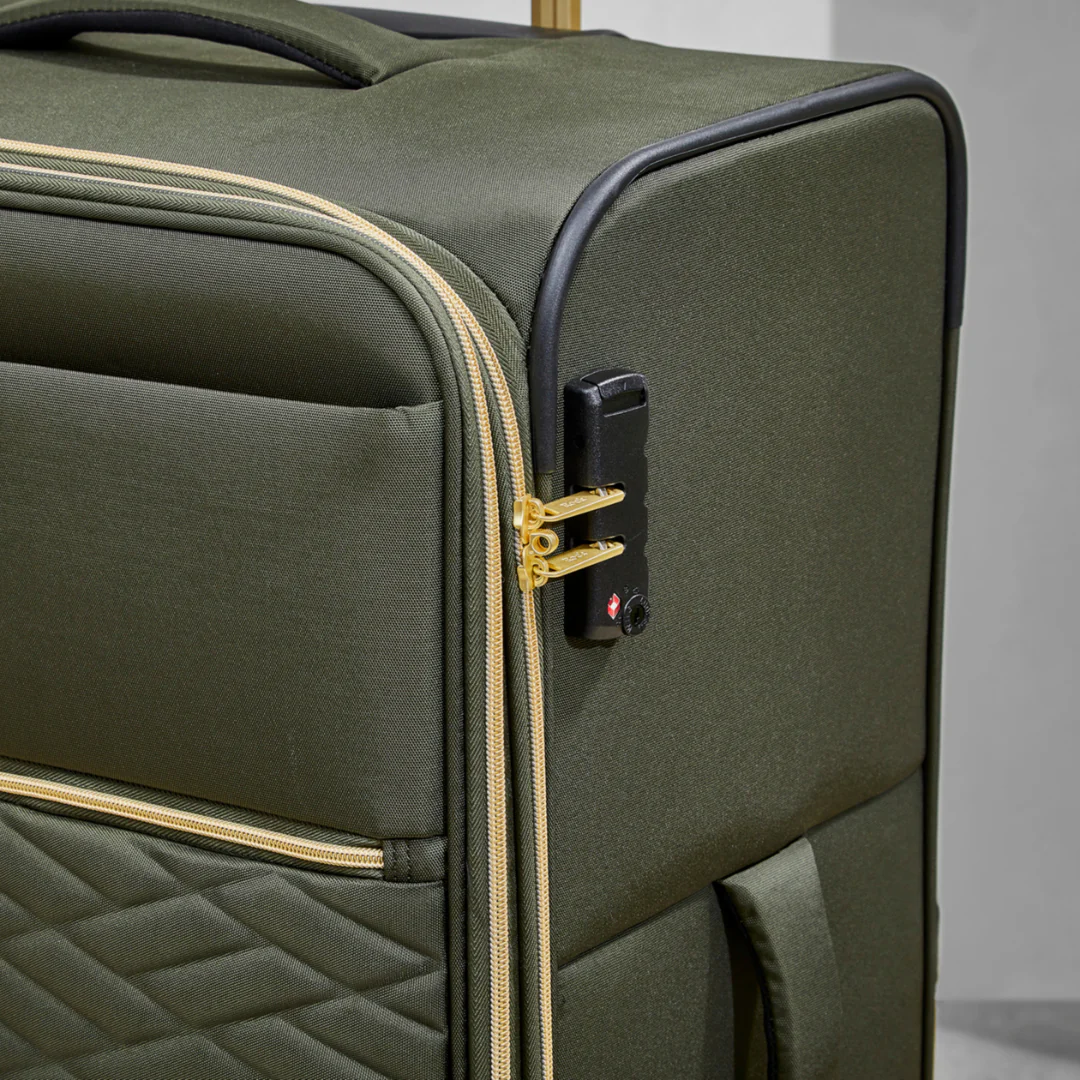Sloane Large Suitcase in Khaki - Image 7