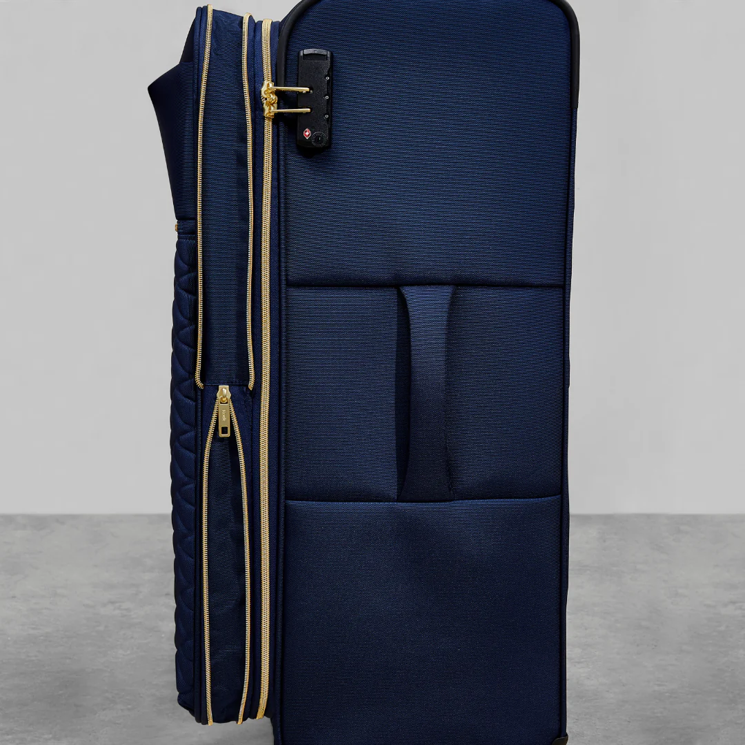 Sloane Medium Suitcase in Navy - Image 7