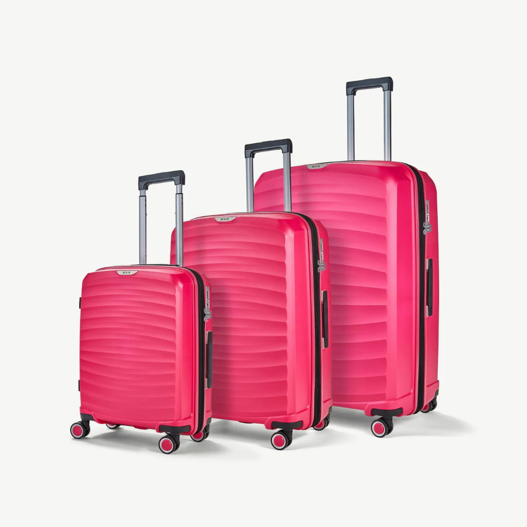 Sunwave Set of 3 Suitcases in Pink