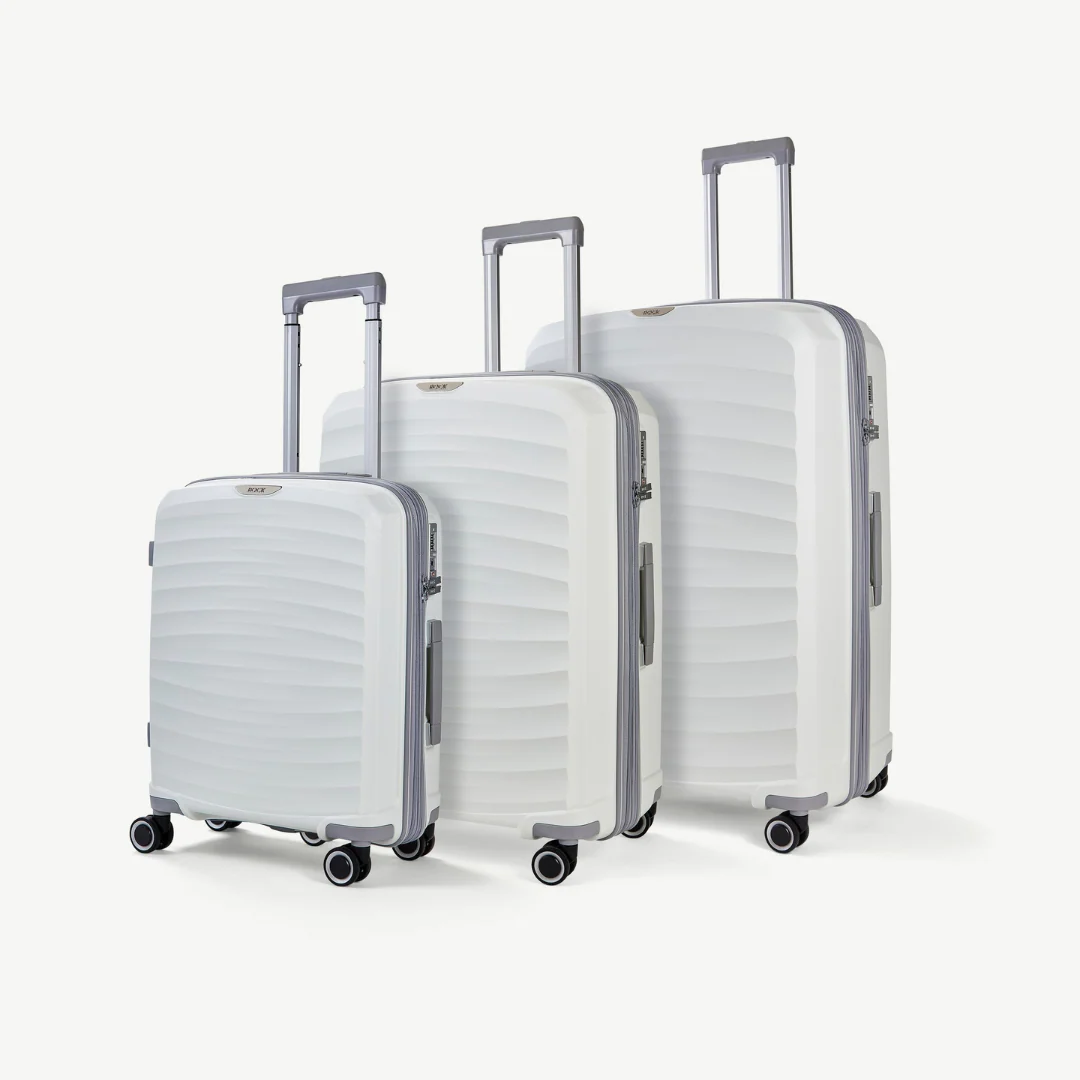 Sunwave Set of 3 Suitcases in White