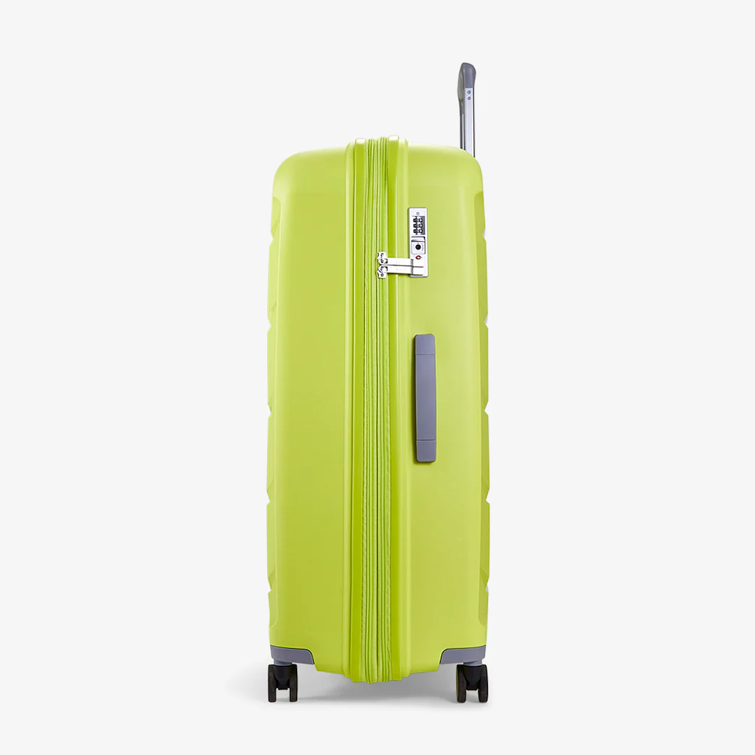 Tulum Set of 3 Suitcases in Lime Green - Image 4