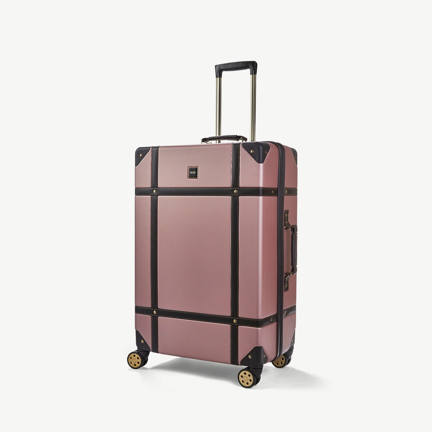 Vintage Large Suitcase in Rose Pink