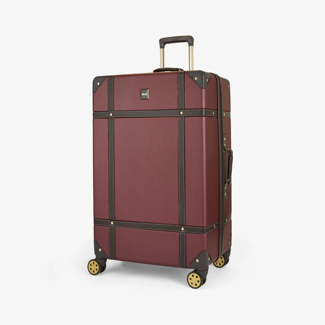 Vintage Medium Suitcase in Burgundy